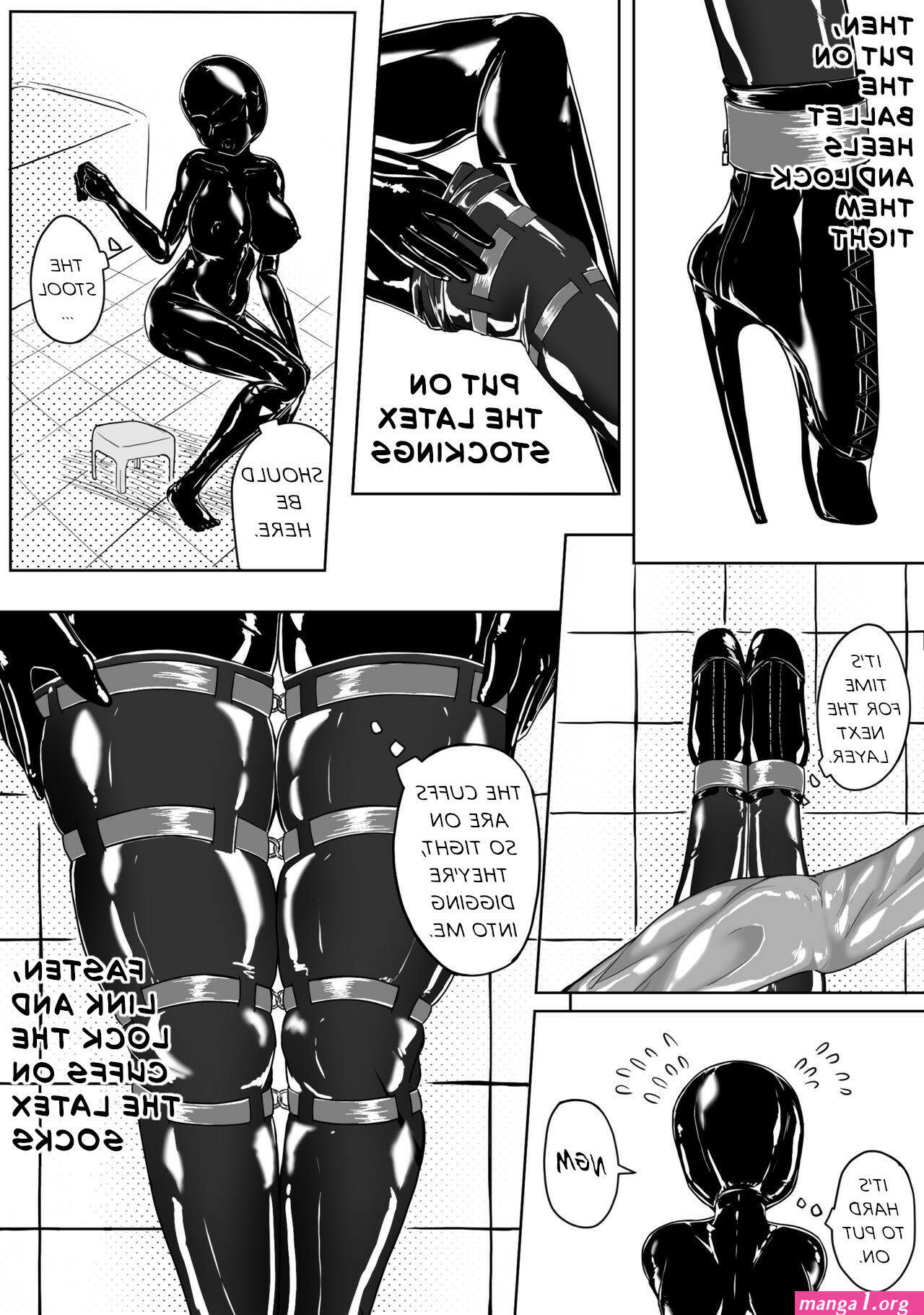 manga latex bondage