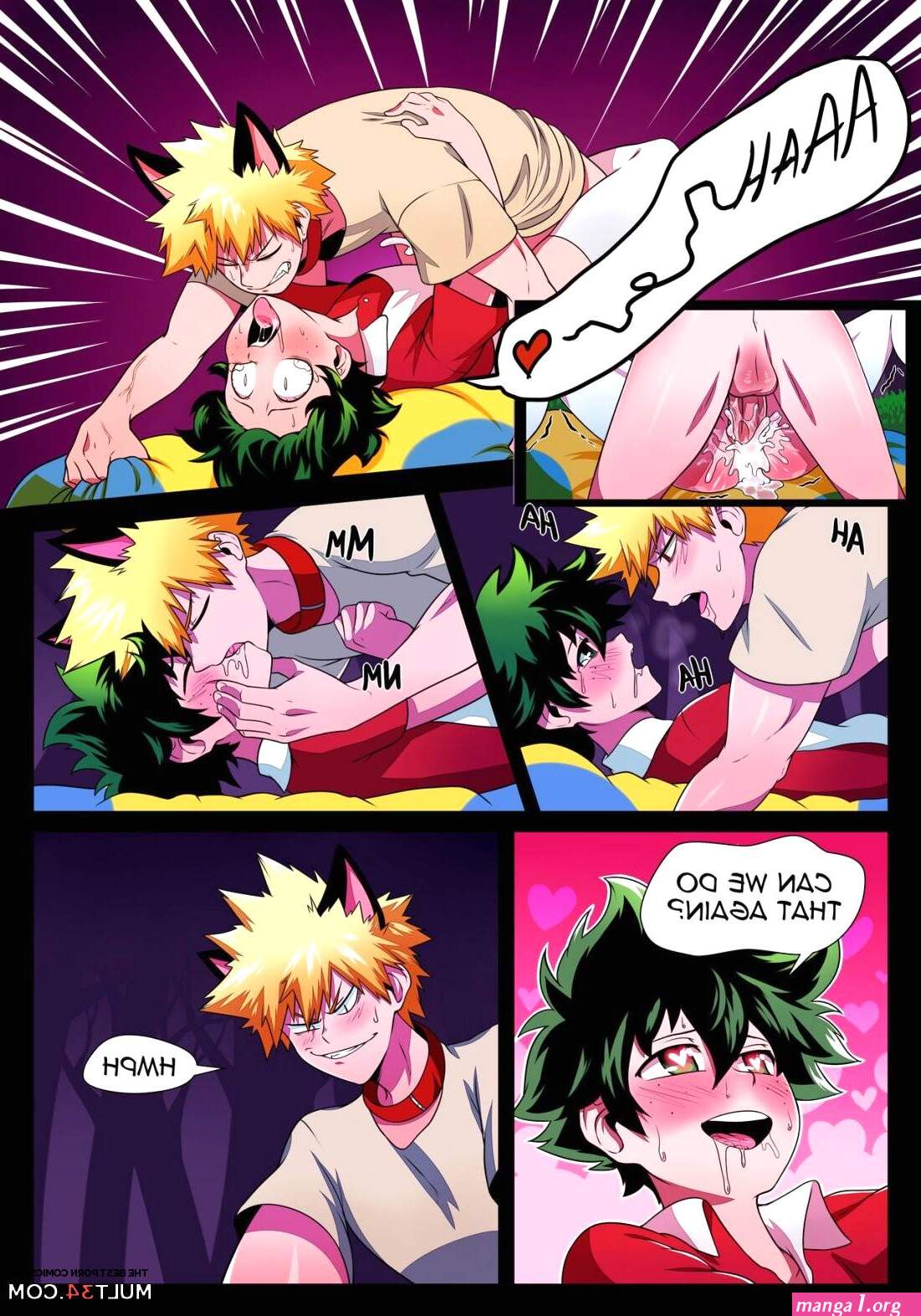 BakuDeku gay porn comic