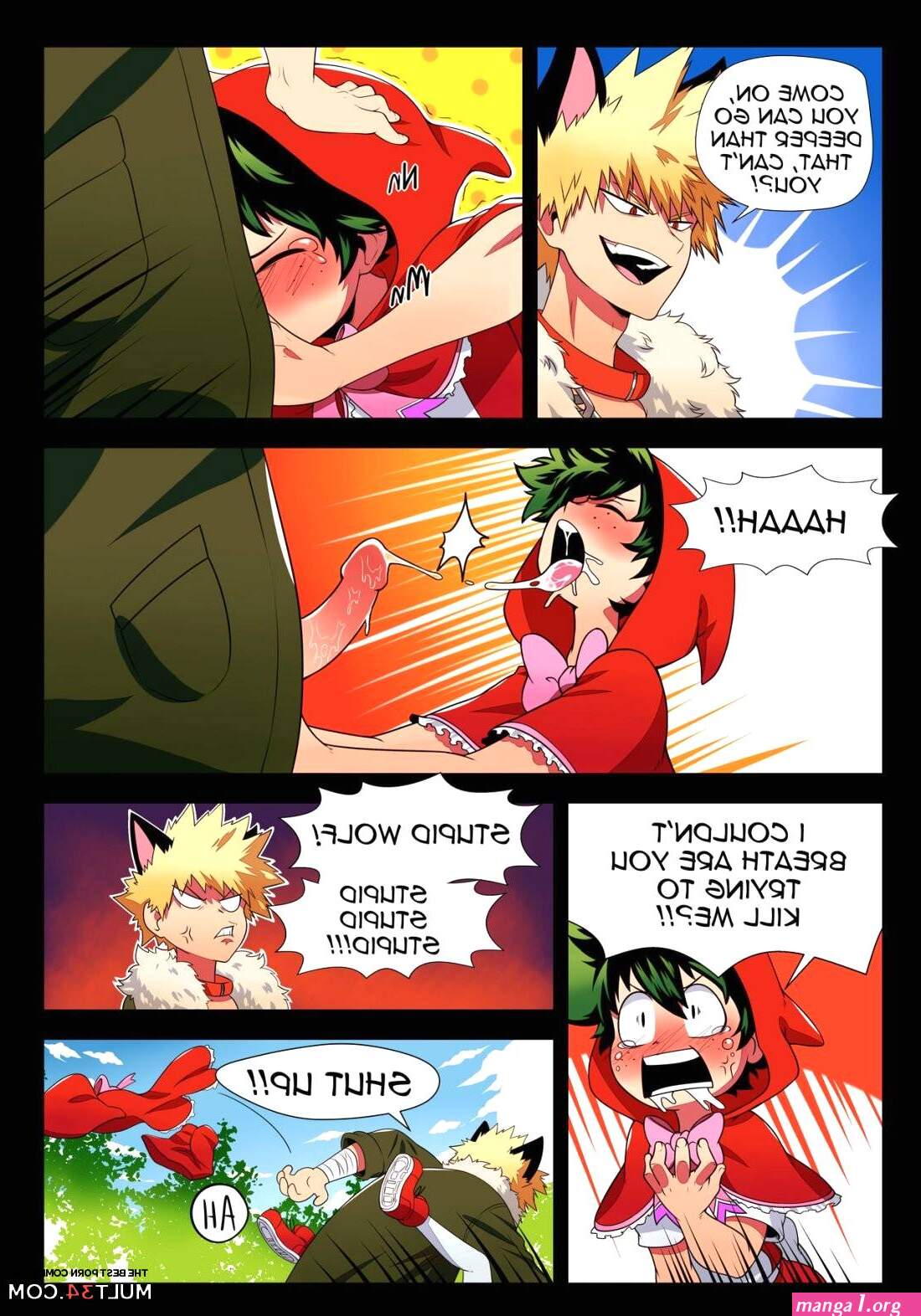 BakuDeku gay porn comic