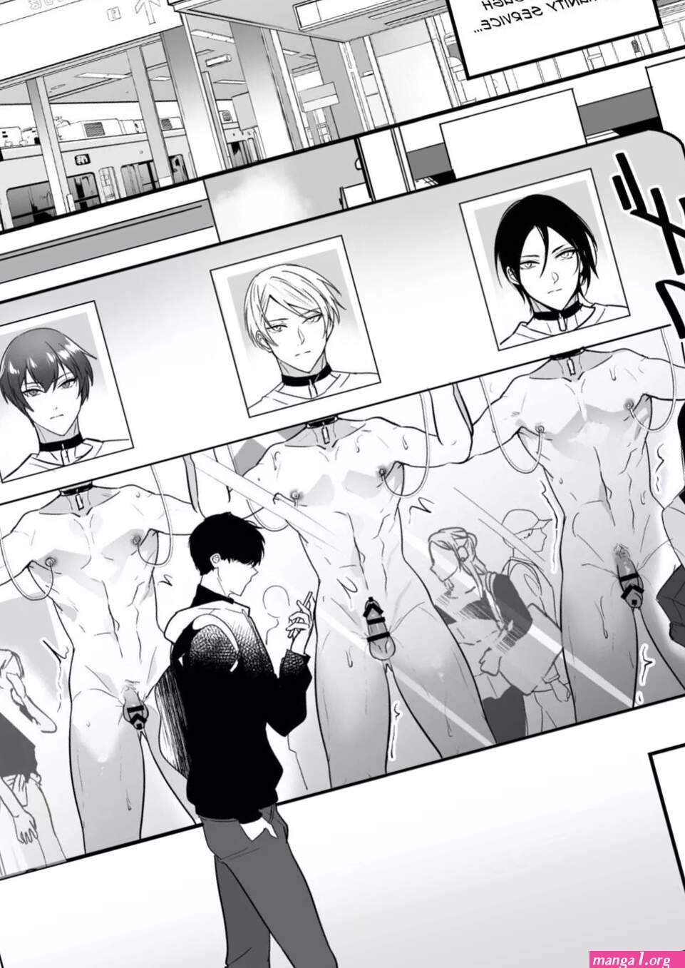 Yaoi hentai manga Sexual Punishment: Ass in the Wall Janitor
