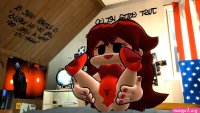 Fnf gf fart and taking a toilet break