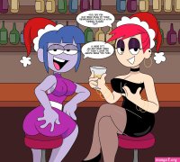 Frankie and Glorias New Year Eve Celebration Porn Comics by SourNack Fosters Home For Imaginary Friends Rule 34 Comics