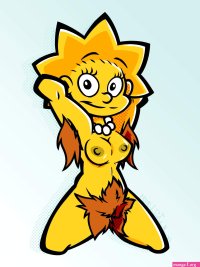 Lisa Simpson Nude Pin-Up Hairy Alt by CoreMindsDark on Newgrounds