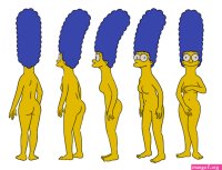 Marge Simpson Nude Turnaround Animator Reference by DarktonReturns on DeviantArt