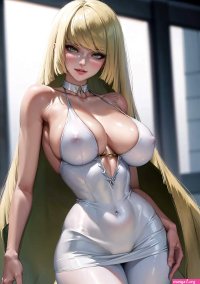 Lusamine almost visible nipples