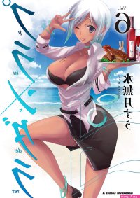 nana bassler plunderer highres official art 1girl breasts cleavage large breasts