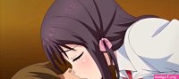 College hentai teen with big tits cheats on her boyfriend through fucking with older men