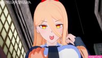 Power Lets Denji Squeeze her Breasts and Cum inside after a Cowgirl Ride