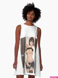 anime hentai anime girl anime sticker Hentai Sticker Hentai Girl Ecchi Ecchi Sticker Erotic Hentai Kawaii Otaku Perv Hot Hentai naughty comic girl manga naked erotic A-Line Dress for Sale by