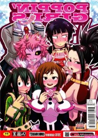 Porn comic POPPIN GIRLS Color. My Hero Academia. Sex comic hot busty girlfriends