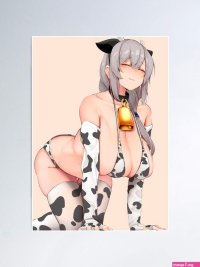 Oppa huge boobs anime cow girl Poster by Lewdities