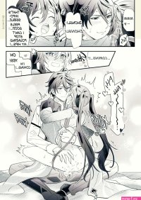 hu tao and zhongli genshin impact drawn by stewsui