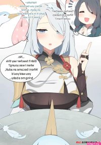 Porn comics Shenhe. poyeop. Genshin Impact Erotic comic with a big