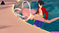 Parodia shirahoshi one piece gioco hentai manga di sesso uncensored anime pool blowjob KK