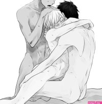 aomine daiki kagami taiga kise ryouta kuroko no basuke 3boys abs anal dark skin group sex male focus mmm threesome monochrome multiple boys navel nude sex sweat threesome topless male yaoi -