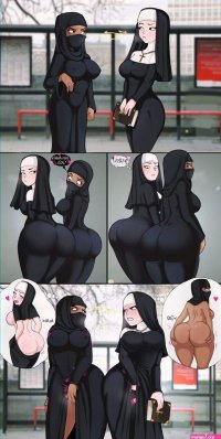 Hijab Lesbian Hentai 18