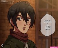 Keisuke Aero Mikasa X Eren X Annie AoT