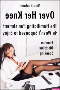 Over Her Knee: The Humiliating Punishment He Wasnt Supposed to Enjoy Femdom Discipline Spanking eBook by Nina Nauheim