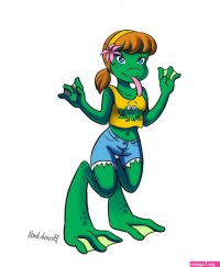 Anthro Frog Girl Transformation