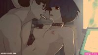 Tae Takemi Doggystyle and Cumshot on Her Back Persona 5