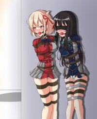Collar Gag Bondage Vibrator 2 Girls