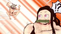 Nezuko getting fucked in the ass at demon slayer hotsprings! 4K