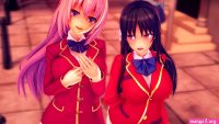 Spending the Day Fucking Cute Girls from Classroom of the Elite Until Creampie