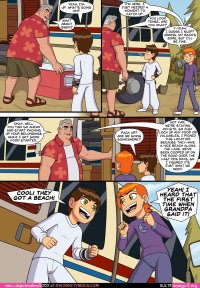 ben 10 and gwen summer kissing fuck comic image