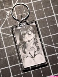 Bondage Ahegao Manga Anime Ecchi Hentai Otaku Waifu Girl Hand-Made Keychain