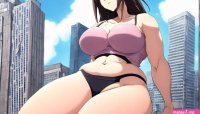Giantess Milf Sitting In The City by GrowthDreams85 on DeviantArt