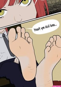 Makima feet lick
