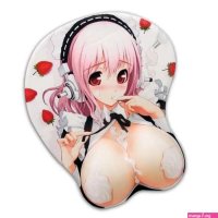 Tapis de souris 3D informatique relief manga sexy repose poignet