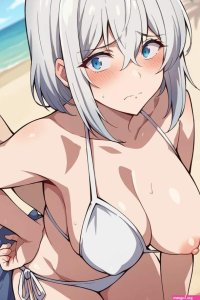 Saitou Ine Beachfuck with Grandpa