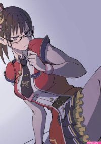 zen039in maki jujutsu kaisen commentary request highres arm support bare arms belt belt buckle black necktie black skirt boots bow brown hair buckle closed mouth collared shirt crown disgust feet out of