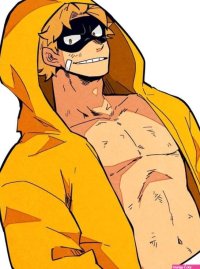yellow hoodie 1boy bandaid on face bandaid signature