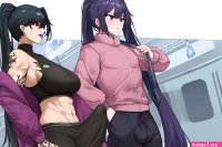 1boy 1futa abs ai generated big penis