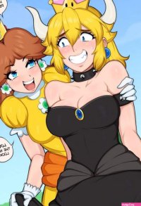 Bowsette- Super Mario Brothers- By Afrobull
