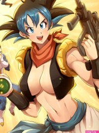 son goku vegeta and bulma dragon ball and 2 more drawn by jammeryx