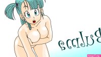 Download photo 1600x900 bulma dragonball manga anime green hair sweet naked water vector comic teen
