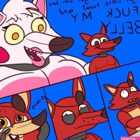 Foxy Mangle Belly Cum Inflation porn comic