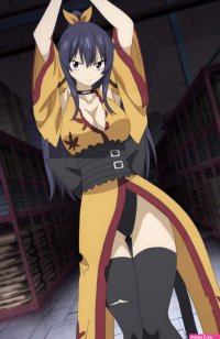 homura kogetsu eden039s zero absurdres anime screenshot highres stitched third-party edit 1girl bdsm black thighhighs bondage bound breasts cleavage detached sleeves japanese clothes kimono large breasts long hair looking at...