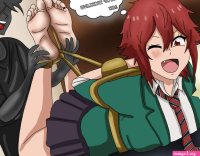 Tomo aizawa tied up feet version 5 tickle by jetga on DeviantArt