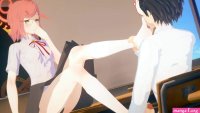 Anime femdom foot licking