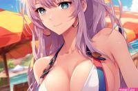 Fille Gros Seins Sur La Plage Portrait by sasukeXuzumaki on DeviantArt