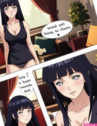 Hinata masturbating after finishing her chores