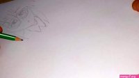 Hentai girl pulled down her panties to pee in the toilet