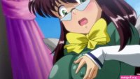 Petite cutie with big tits in funny hentai cartoon