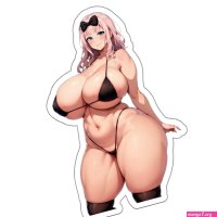 Cute Anime Girl Sexy Curvy Thicc Women Lewd Stickers Fot Laptop Water