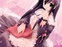 artist request character request copyright request tagme 1girl dress female focus long hair maid solo
