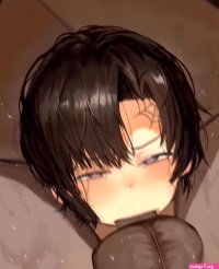 Submissive Anime Girl Head Locked in Aggressive Face Fuck Cum Out of Nose
